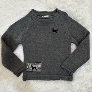 Black Dog Long Sleeve Gray Sweater Size 12 Months